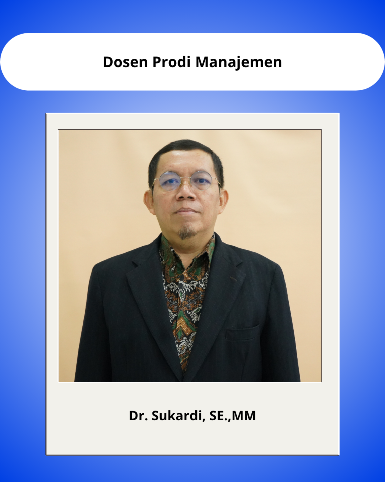 Dr. Sukardi, SE, MM.
