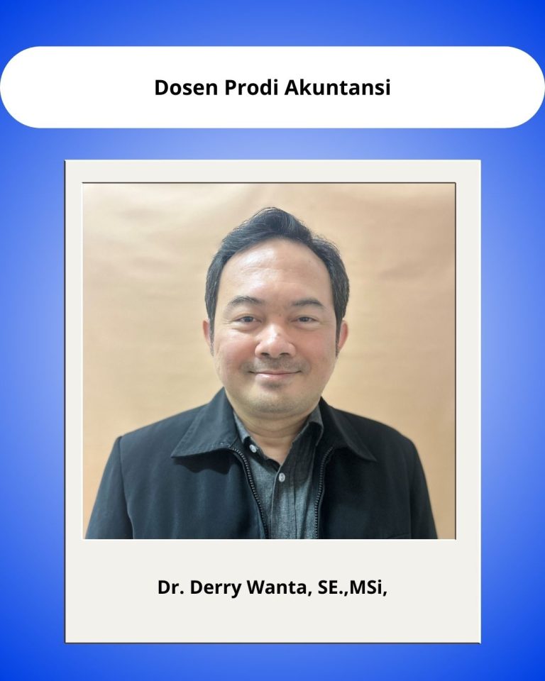 Dr. Derry Wanta, SE, M.Si.