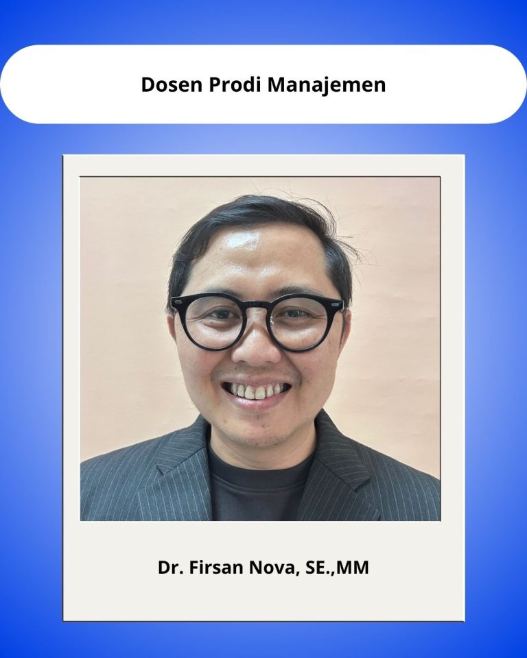 Dr. Firsan Nova, SE, MM.
