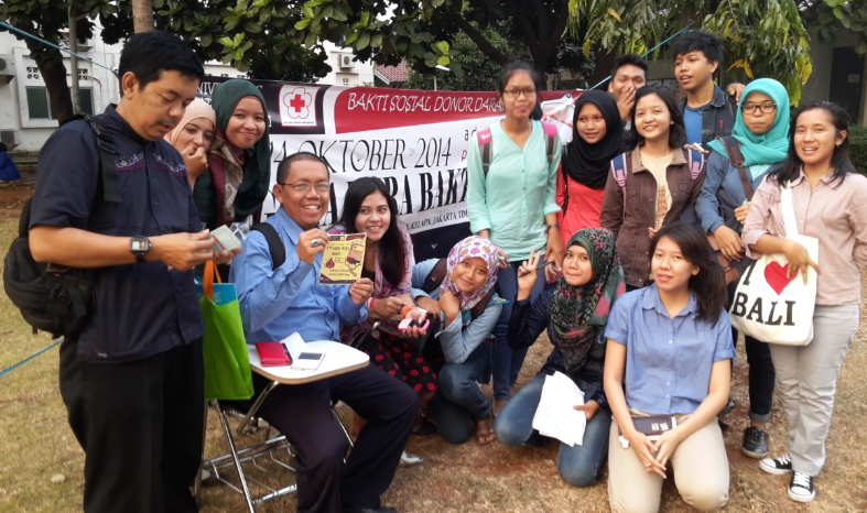 Kegiatan Donor Darah Mahasiswa Fakultas Ekonomi